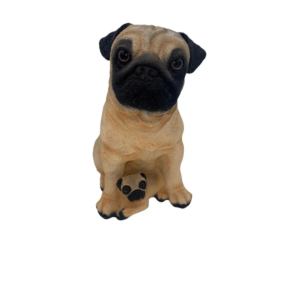 Mama Pug And Baby Bank